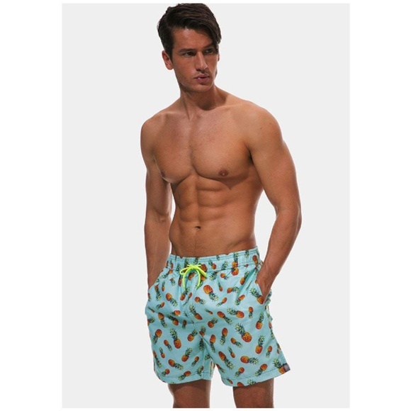 Men's Swim Trunks Cool Beach Shorts - Picture 4 of 6